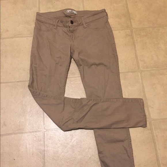 hollister khaki skinny jeans